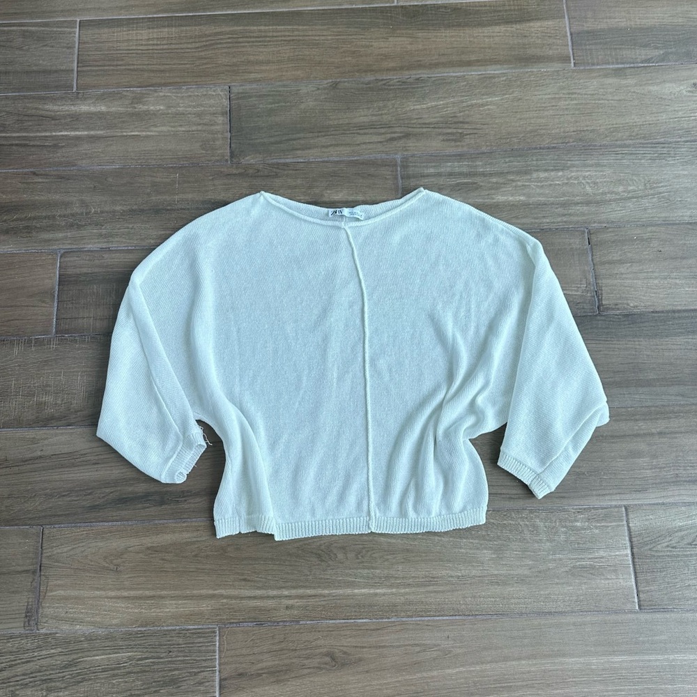 White Zara Sweatshirt